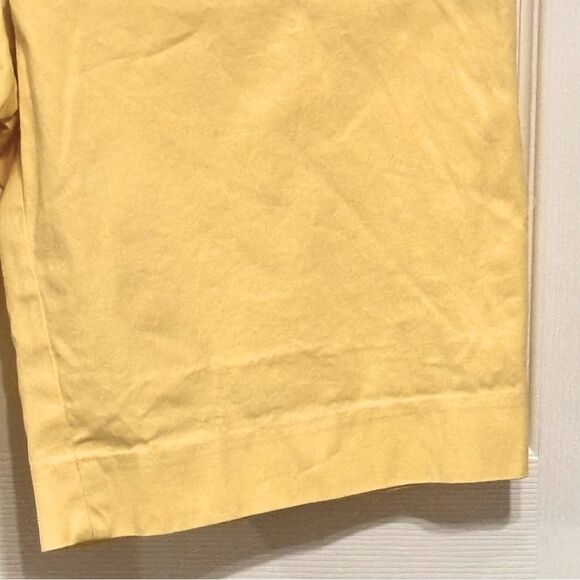 Talbots | Women’s Casual  Butter Yellow Stretch 10.5” Bermuda Shorts Size 8 - Picture 7 of 13